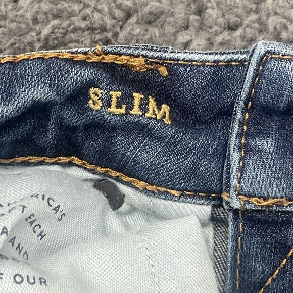 Lot Of 2 American Eagle Airflex + Jeans Mens 29x30 Slim Stretch Black Blue - Picture 10 of 16